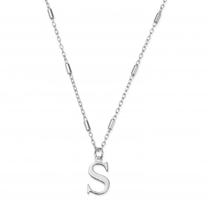 Iconic Initial S Silver Necklace SNCC4040SChloBoSNCC4040S