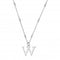 Iconic Initial W Silver Necklace SNCC4040WChloBoSNCC4040W