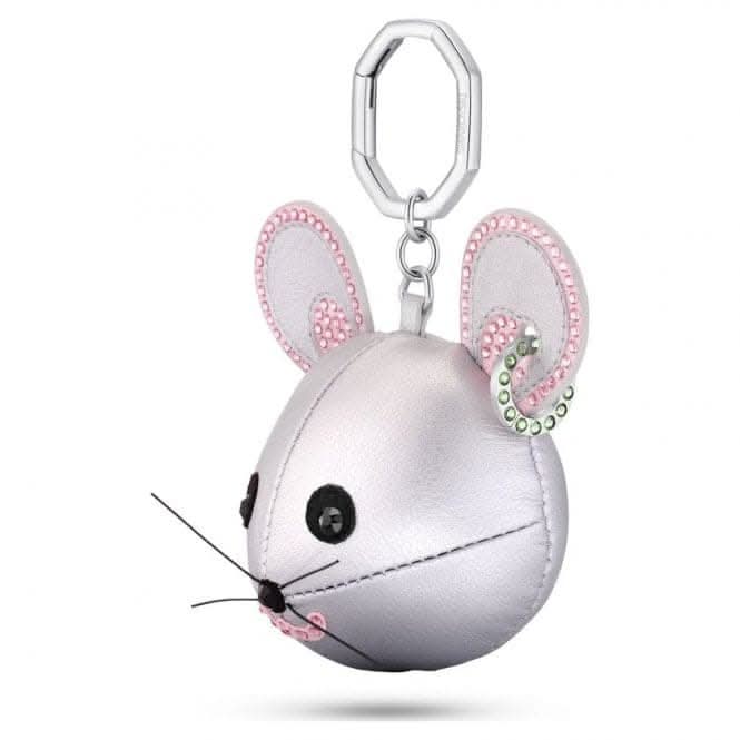 Icons Stainless Steel Multicoloured Mouse Keyring 5650129Swarovski5650129