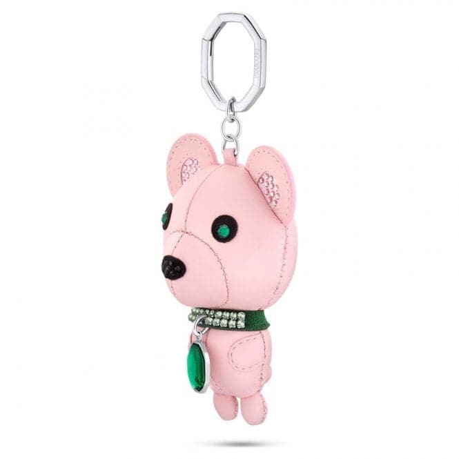 Icons Stainless Steel Pink Bear Keyring 5650128Swarovski5650128