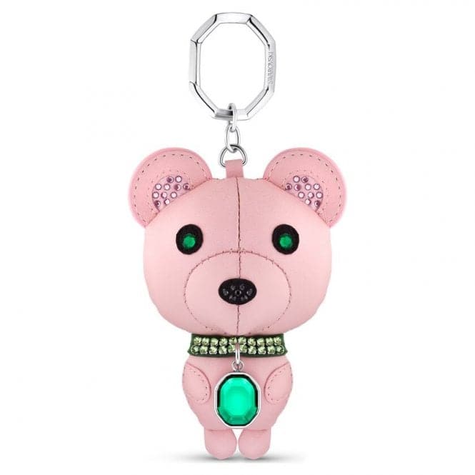 Icons Stainless Steel Pink Bear Keyring 5650128Swarovski5650128