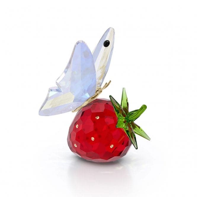 Idyllia Butterfly and Strawberry Sculpture 5666846Swarovski5666846