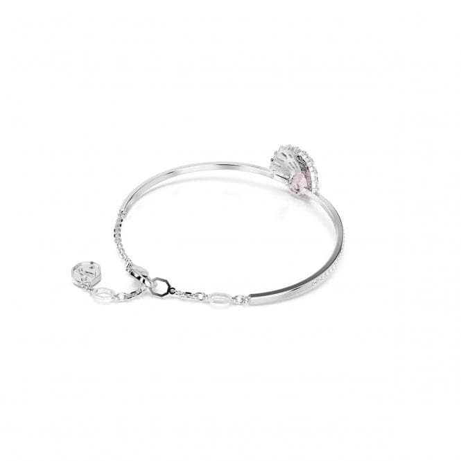 Idyllia Pink Rhodium Plated Shell Bangle 5680298Swarovski5680298