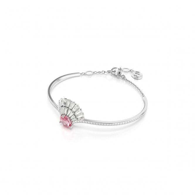 Idyllia Pink Rhodium Plated Shell Bangle 5680298Swarovski5680298