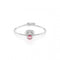 Idyllia Pink Rhodium Plated Shell Bangle 5680298Swarovski5680298