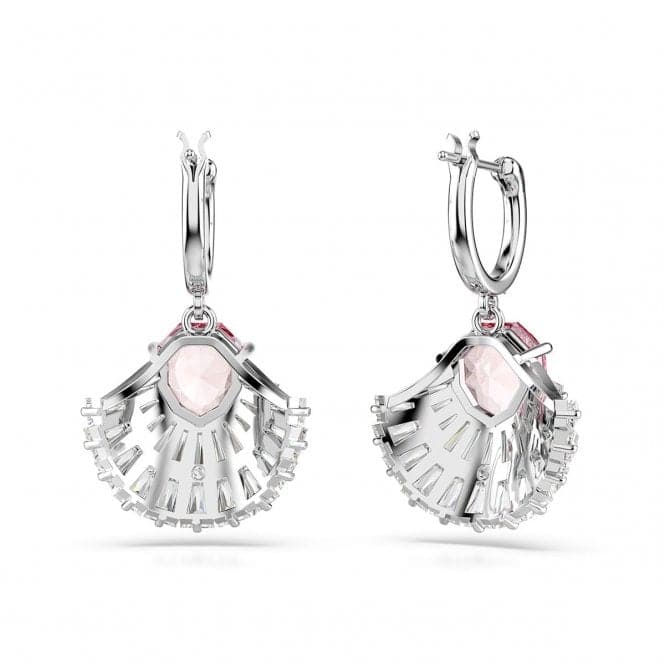 Idyllia Pink Rhodium Plated Shell Drop Earrings 5680295Swarovski5680295