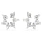 Idyllia Rhodium Plated Mixed Cuts Clip On Earrings 5692641Swarovski5692641