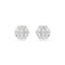 Idyllia Rhodium Plated Mixed Cuts White Snowflake Stud Earrings 5691483Swarovski5691483