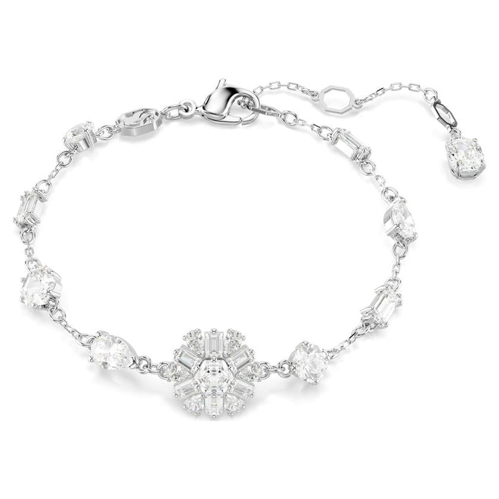 Idyllia Rhodium Plated White Snowflake Bracelet 5691485Swarovski5691485