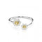 Idyllia Yellow Rhodium Plated Flower Bangle 5679937Swarovski5679937