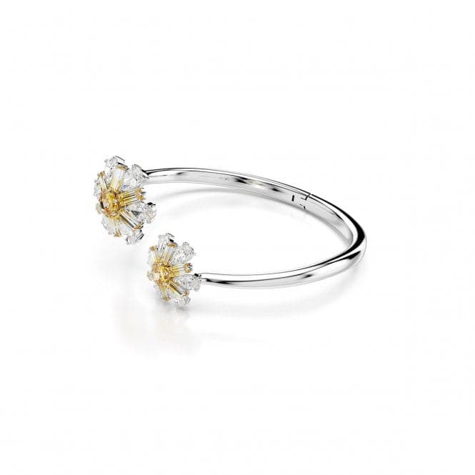 Idyllia Yellow Rhodium Plated Flower Bangle 5679937Swarovski5679937