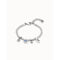 I'M Waiting 4 U Blue Blue Metal Faceted Crystal BraceletUNOde50PUL2255AZUMTL0M
