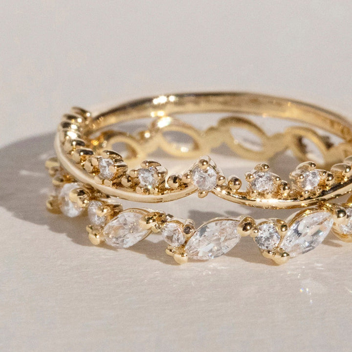 White topaz band ring-2