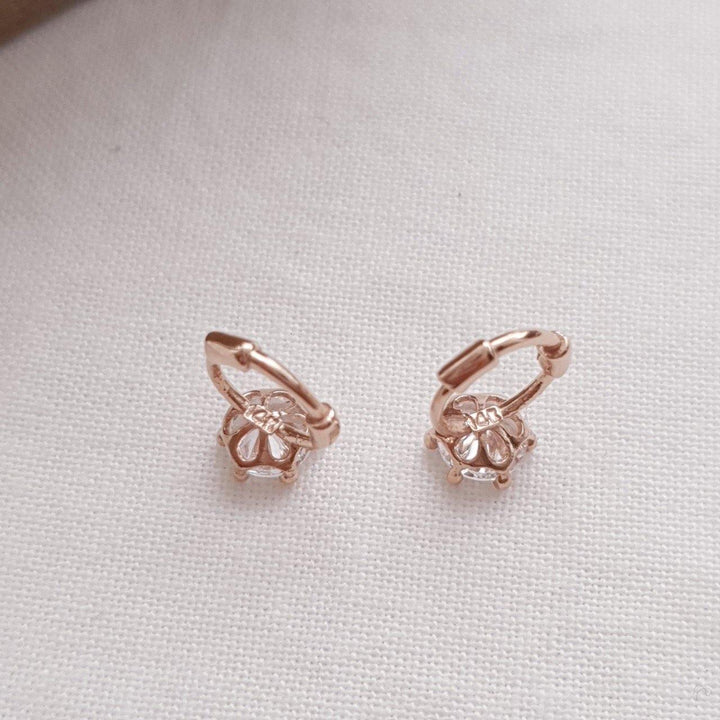 5mm cubic huggie earring-5