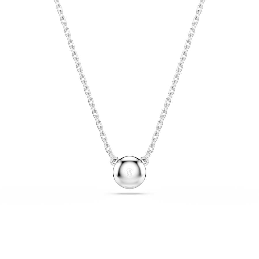 Imber Rhodium Plated White Round Cut Pendant 5696039Swarovski5696039