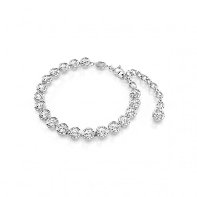 Imber Round Cut White Rhodium Plated Tennis Bracelet 5682666Swarovski5682666