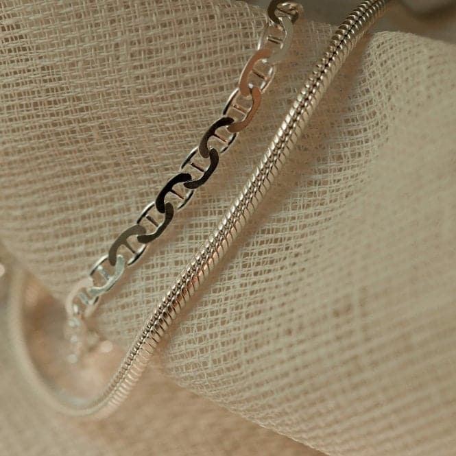 Infinity Chain Sterling Silver Bracelet RBR07_SLVDaisyRBR07_SLV