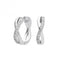 Infinity Pave Hoops Earrings E6065DiamonfireE6065