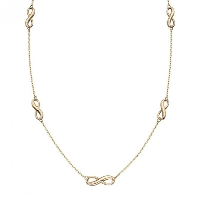 Infinity Station Necklace GN339Elements GoldGN339