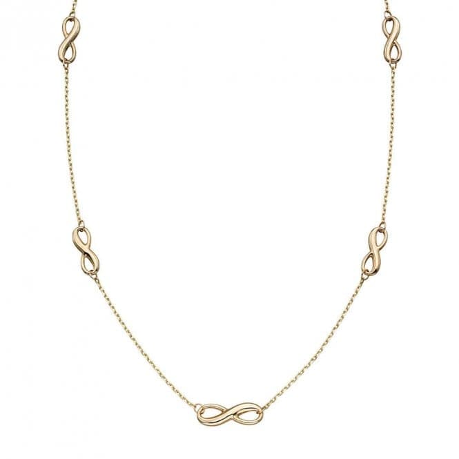 Infinity Station Necklace GN339Elements GoldGN339