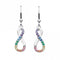 Infinity Twist Multi Nano Gems Drop Earrings 5510MCZDew5510MCZ