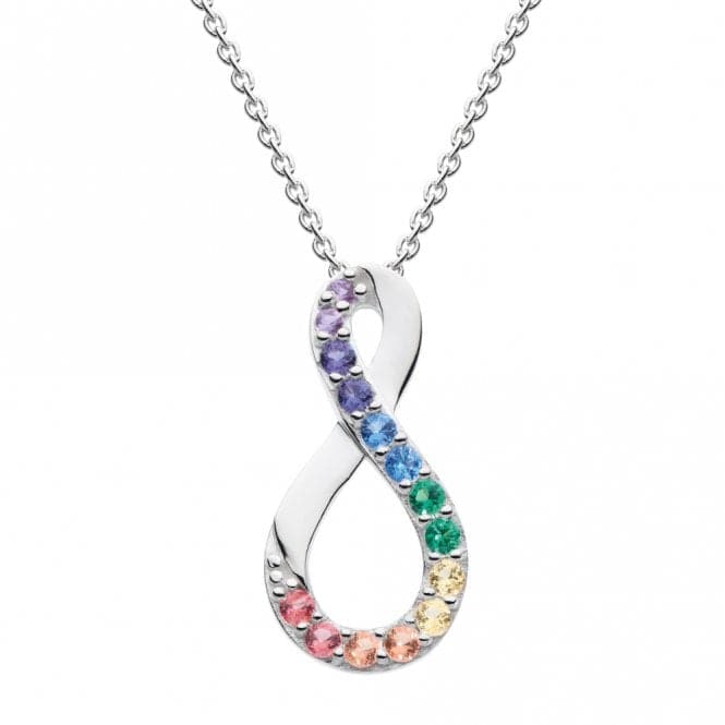 Infinity Twist Multi Nano Gems Pendant 9510MCZDew9510MCZ