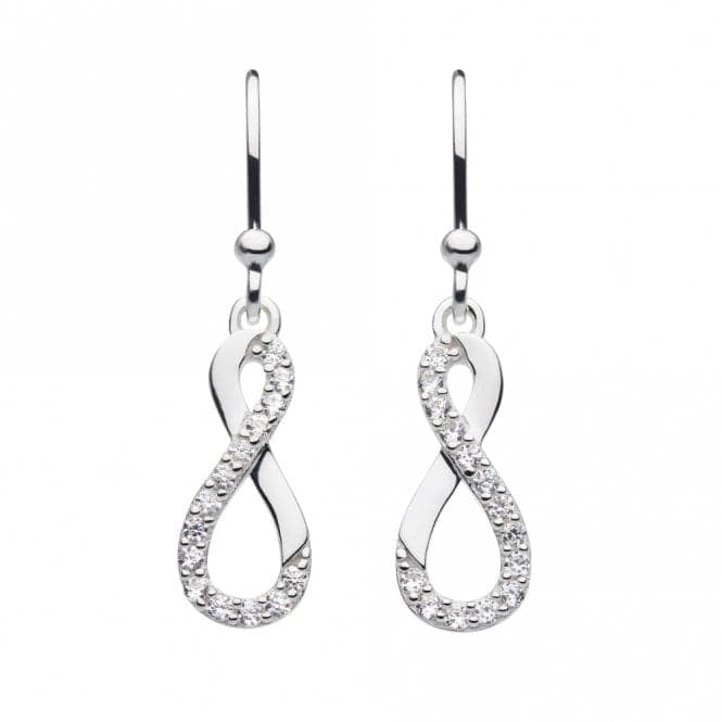 Infinity Twist Zirconia Drop Earrings 5510CZDew5510CZ