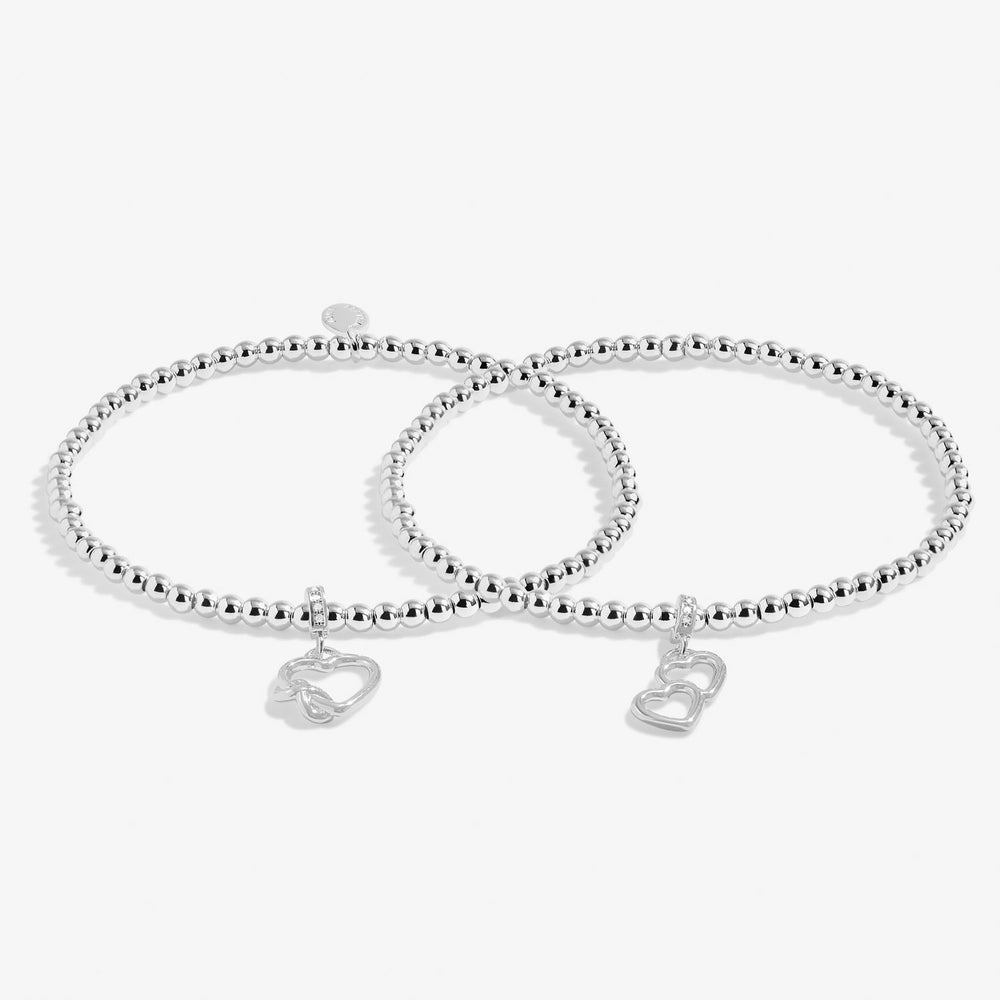 Infinitys Forever Friends Silver Plated Linked Bracelet 8291Joma Jewellery8291