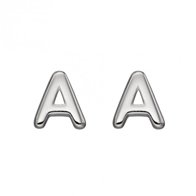 Initial A Sterling Silver Stud Earrings E6018BeginningsE6018