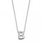Initial B Plain Silver Initial Necklace N4429BeginningsN4429