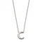 Initial C Plain Silver Initial Necklace N4430BeginningsN4430