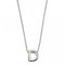 Initial D Plain Silver Initial Necklace N4431BeginningsN4431