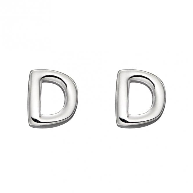 Initial D Sterling Silver Stud Earrings E6021BeginningsE6021