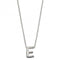 Initial E Plain Silver Initial Necklace N4432BeginningsN4432