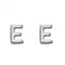 Initial E Sterling Silver Stud Earrings E6022BeginningsE6022