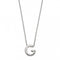 Initial G Plain Silver Initial Necklace N4434BeginningsN4434