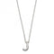 Initial J Plain Silver Initial Necklace N4437BeginningsN4437