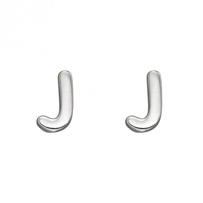 Initial J Sterling Silver Stud Earrings E6027BeginningsE6027