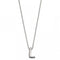 Initial L Plain Silver Initial Necklace N4439BeginningsN4439