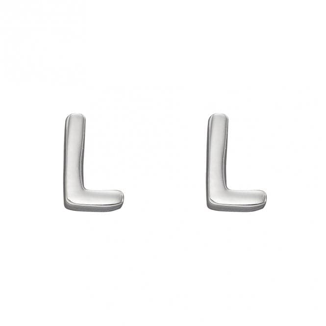 Initial L Sterling Silver Stud Earrings E6029BeginningsE6029