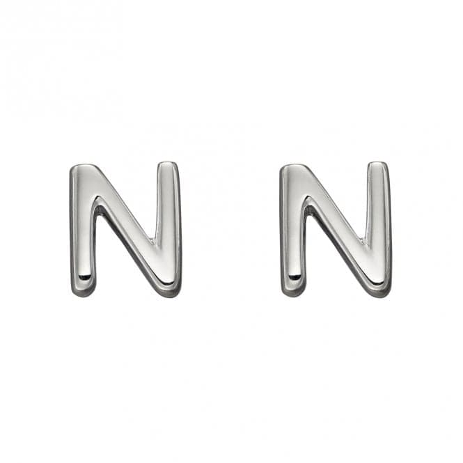 Initial N Sterling Silver Stud Earrings E6031BeginningsE6031