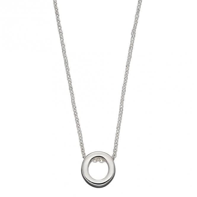 Initial O Plain Silver Initial Necklace N4442BeginningsN4442
