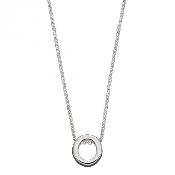 Initial O Plain Silver Initial Necklace N4442BeginningsN4442