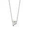 Initial P Plain Silver Initial Necklace N4443BeginningsN4443