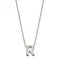 Initial R Plain Silver Initial Necklace N4445BeginningsN4445