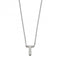 Initial T Plain Silver Initial Necklace N4447BeginningsN4447