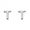 Initial T Sterling Silver Stud Earrings E6037BeginningsE6037