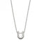 Initial U Plain Silver Initial Necklace N4448BeginningsN4448