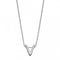 Initial V Plain Silver Initial Necklace N4449BeginningsN4449