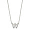 Initial W Plain Silver Initial Necklace N4450BeginningsN4450